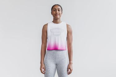 Nobull Wodapalooza Muscle Dip-Dye Women's Tank Tops Pink | Australia (QK7625)